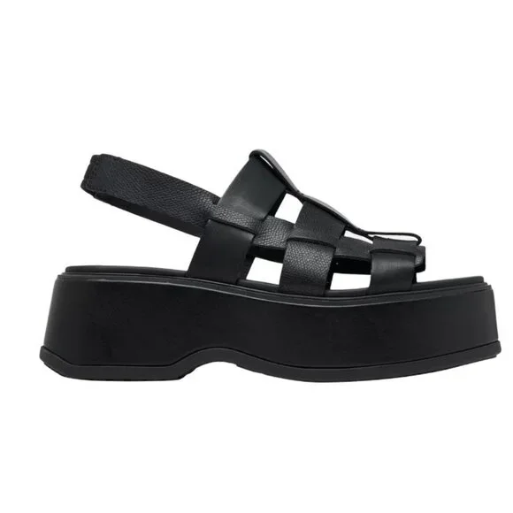 Sorel Dayspring Slingback Black Sandal Size 10 EU 41 Chunky NWOB - Picture 9 of 16